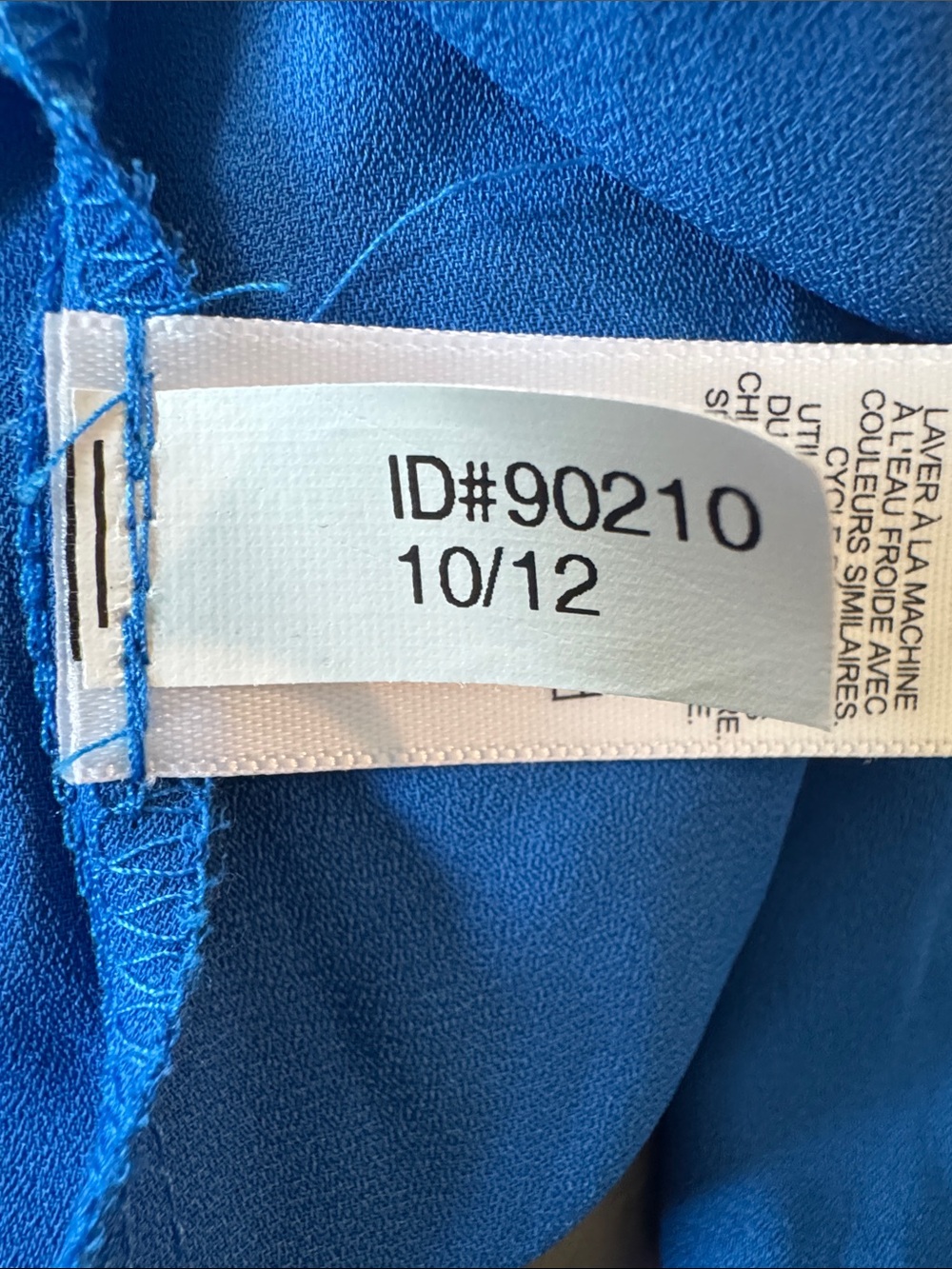 Express Royal Blue Long Sleeve Button Down Shirt - Picture 9 of 9